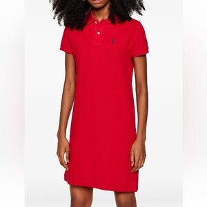 RALPH LAUREN Polo Short Sleeve Mini Short Sleeve Dress Red Women’s Size Small